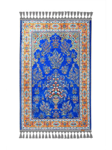Mihrab prayer mat blue floral - prayer,
